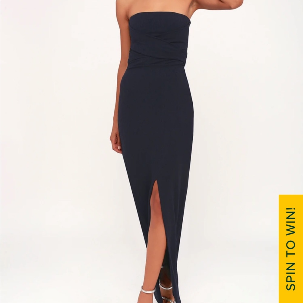 NWT Lulus Navy Blue Dress